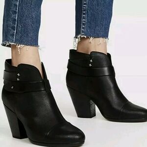 Rag & Bone Black Leather Booties